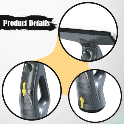 Window Cleaner Handheld Electric Cordless Window Vacuum Squeegee Glass Cleaner Multi Surface Cleaning Tool Suitable for Home Office Kitchen