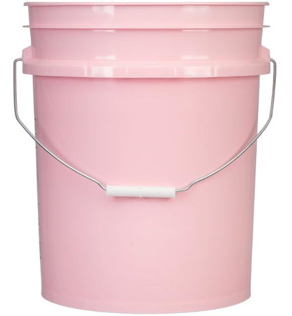 House Naturals Food Grade 5 Gallon Pink Bucket Container- Made in USA. Bucket only, no lid. - color: Pink
