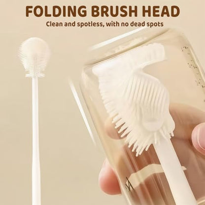 Bottle Brush Cleaner Set,Bottle Scrubber Brush,Water Bottle Brushes for Cleaning,1 Pack Ideal for Home and Kitchen