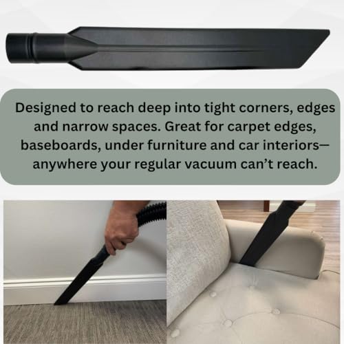 Crevice Tool Compatible with proteam Vacuum Parts and proteam Backpack Vacuum 1.5 inch 38mm Attachment for Commercial Hose Systems Replacement Parts - aspiradora de Mochila.
