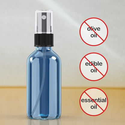Wedama 2 oz Mini Glass Spray Bottles, Empty Small Spray Bottles with Funnel Dropper, Fine Mist for Hair, Travel, Plants, Cleaning Solutions and Skin Care (4 Pack Indigo Blue) - color: Indigo Blue, size: 2 Ounce (Pack of 4)