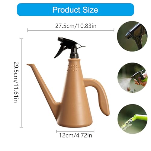 Adjustable Pressure Bottle with Nozzle Heavy Duty Construction & Compact Size for Garden Garden Sprayed Bottle - color: Green