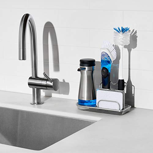OXO Good Grips Bottle Brush, Dual-Bristle Cleaning for Bottles, Pitchers and Carafes, Flexible Neck Scrub Brush, Safe for Stemware and Delicate Glassware, Dishwasher Safe - style: Bottle Brush