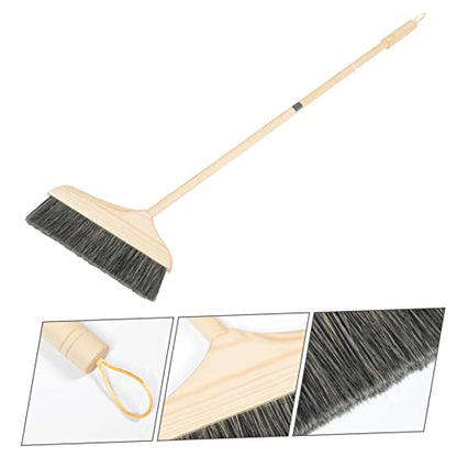 KOMBIUDA Long Handle Portable Broom with Soft Bristles for Efficient Indoor Cleaning Detachable Dust Broom for Home and Office Use