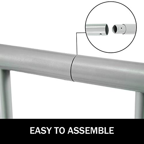 BestEquip 111" Length Floor Bike Rack, 9 Holders All-Steel Grid Bike Rack, Single-Side Storage Stand for Garages Streets Yards - size: 111"