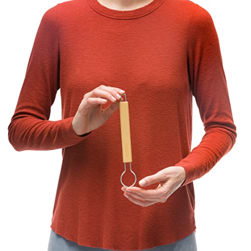 Redecker Dish Brush Handle, Stainless Steel & Silicone – Sand – Patented Replaceable Head System, Made in Germany - color: Sand