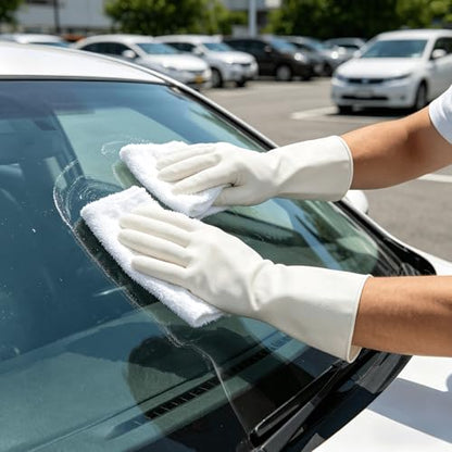 15mil Heavy Duty Reusable Nitrile Cleaning Gloves, 6 Pairs, L | 15mil Thick, 13in Long Cuff, Non PFAS, Food Safe, Chemical Resistant, Non-Slip Grip, Latex Free