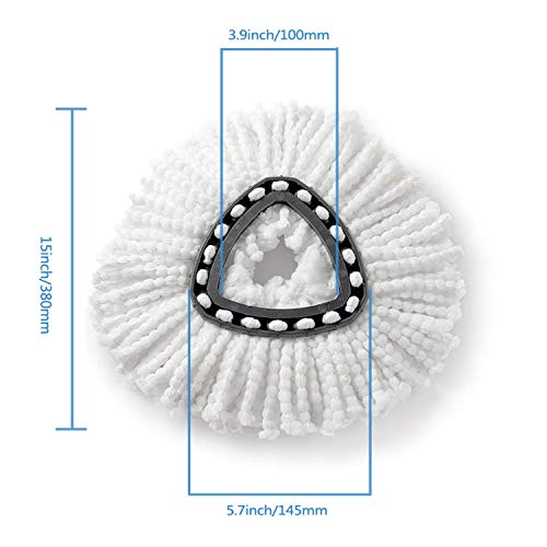Spin Mop Replacement Heads, Microfiber Spin Mop Refills for O Cedar,Easy Cleaning Mop Head Replacement, Machine Washable,4-Pack