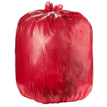 Ultrasac Heavy Duty 55 Gallon Red Trash Bags - (Value 200 Pack) - 1.5 MIL equivalent Industrial Strength Plastic 37" x 54" for 50-55 Gal Cans -Fits Toter, Rubbermaid Brute, Carlislie Bronco etc. - color: Red, style: 50-55 Gal, 1.5 Mil Equiv, 200 Count