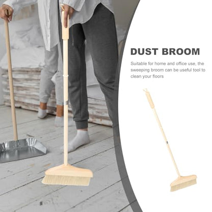 Long Handle Dust Broom with Soft Bristles Portable Indoor Cleaning Tool for Efficient Floor Dust Removal Detachable Design for Easy Storage for Home and Office Use