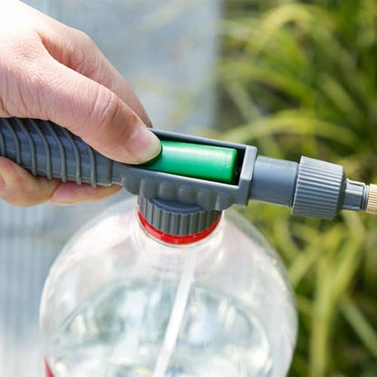 Handheld Sprayer - Plant Watering Tool,Adjustable Drink Bottle Spray Head Nozzle - for Outdoor Plant Flower Care Home Cleaning Car Detailing Pet Grooming - color: Gray Green