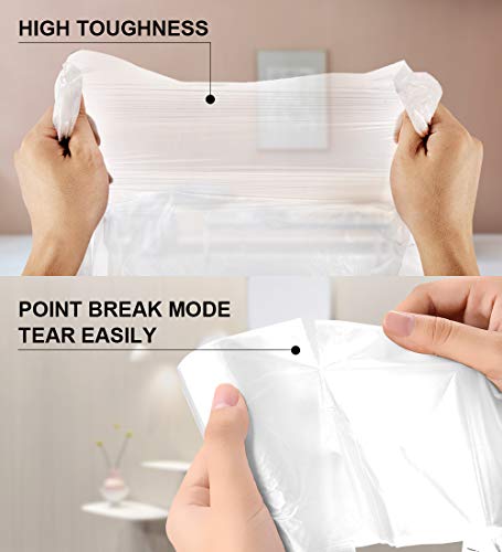 FORID Clear Small Trash Bags - 4 Gallon Garbage Bags Wastebasket Bin Liners 220 Count Plastic Trash Bags for Bathroom Bedroom Office Trash Can - style: 4 Gal (220 Count)