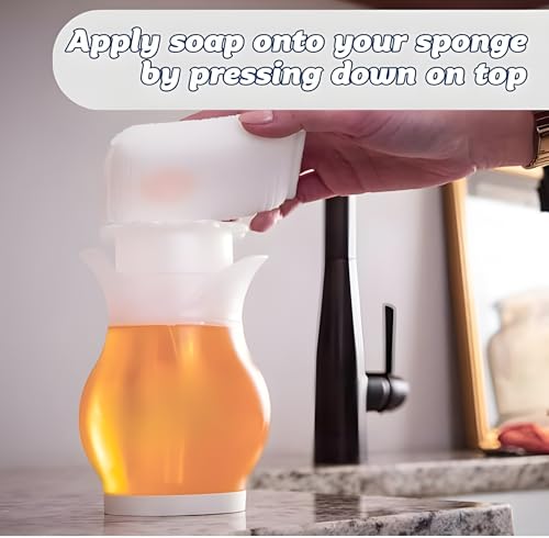 Soap Daddy Dual Action Refillable Dish Washing Liquid Dispenser (13.25 oz)