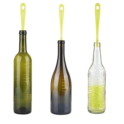 ALINK Long Narrow Neck Bottle Brush + ALINK 8 Pack Bottle Brush Cleaning Set with Stand
