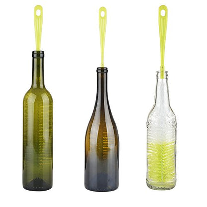 ALINK Long Narrow Neck Bottle Brush + ALINK 8 Pack Bottle Brush Cleaning Set with Stand
