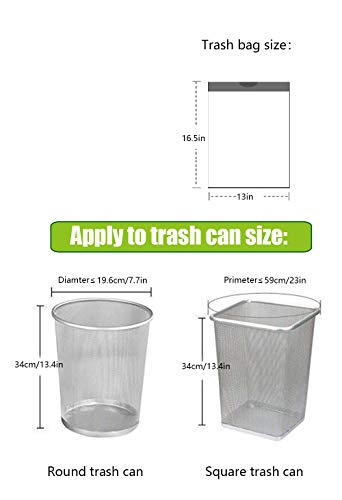 Besli 1.2 Gallon Drawstring Trash Bag Small Garbage Bag,120 Counts (White, 1.2 Gallon) - style: 1.2 Gallon