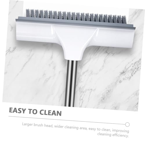 Homoyoyo Floor Scrubbing Brush with Extendable Long Handle for Bathroom and Tile Cleaning Stiff Bristle Household Scrubber for Floors Walls Bathtub and Tough Stain Removal Suitable for Wet
