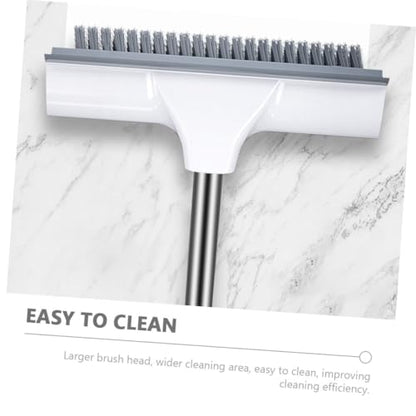 Homoyoyo Floor Scrubbing Brush with Extendable Long Handle for Bathroom and Tile Cleaning Stiff Bristle Household Scrubber for Floors Walls Bathtub and Tough Stain Removal Suitable for Wet