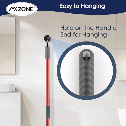 Spin Mop Handle Replacement Compatible with O Cedar Spin Mop and Bucket, 4-Section 30 to 58 Inchs Mop Replace Handle, Mop Stick for Floor Cleaning, Mop Head and Base not Include - size: 1pcs Mop Handle