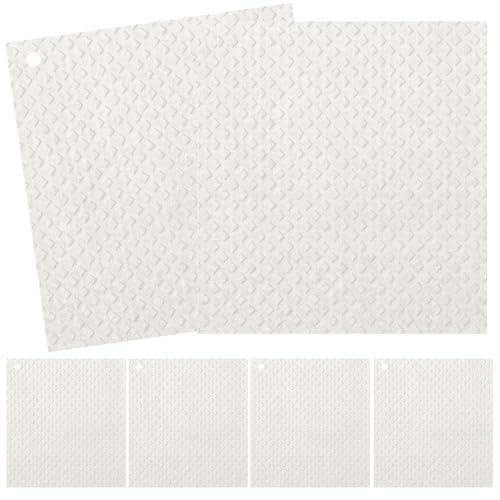 6 Packs Swedish Kitchen Dish Cloths - Reusable Paper Towels for Counters & Dishes - Eco-Friendly Cellulose Sponge Cloth - White - color: M-white