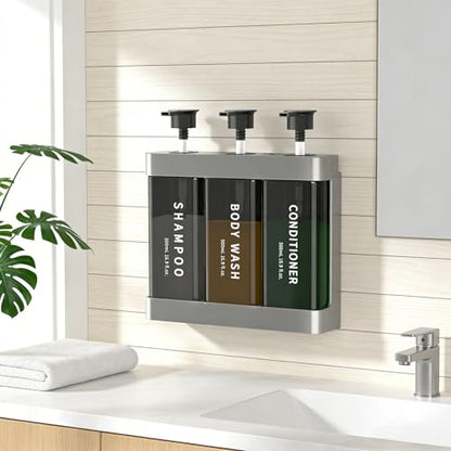 TARSHYRY Extended Nozzle, Dual Installation Method, with Locking Device, Three Chamber Design, 500ml Capacity, Convenient and Practical, Made of ABS Material. (Silver) - color: Silver