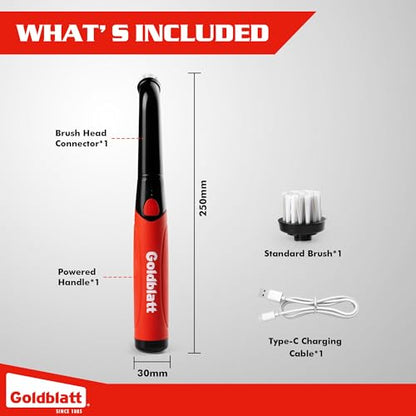 Goldblatt Cordless Electric Spin Scrubber Kit, Handheld Power Brush for Bathroom, Kitchen, Shower, Tile, Grout and Household Surfaces - style: Power Scrubber