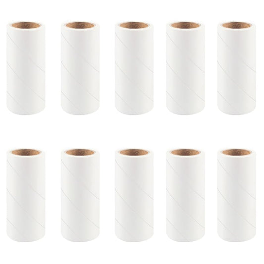 300 Sheets Mini Lint Roller Travel Size Refills, Reusable Pet Hair Remover Refills, 10 Roller Refillable Portable Lint Roller for Clothes - color: 300 Sheets Refills