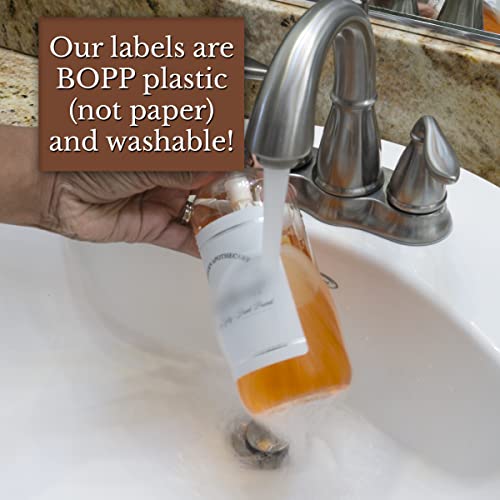 Clear Refillable Hand and Dish Soap Dispenser Set with Pumps for Kitchen Sink - PET Plastic Soap Bottles Refillable with Pump - Waterproof Labels - 16 oz, 2 Pack (Black Plastic) - color: Black Pumps