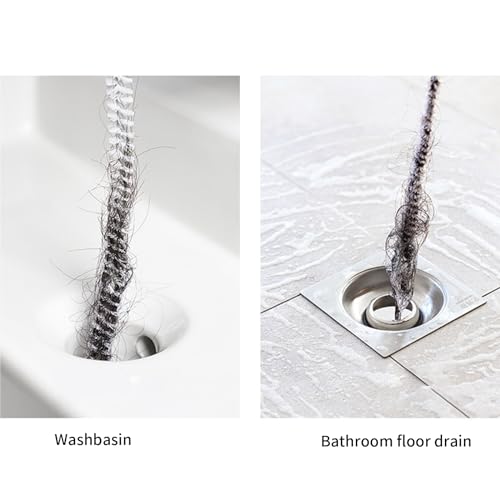 Household Sewer Hair Catcher Sewer Drain Cleaner Brush Bendable Sink Overflow Drain Brush Flexible Pipe Cleaner Gifts Drain Cleaning Brush for Household Use
