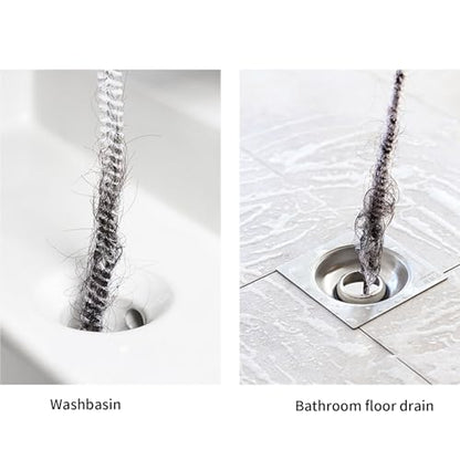 Household Sewer Hair Catcher Sewer Drain Cleaner Brush Bendable Sink Overflow Drain Brush Flexible Pipe Cleaner Gifts Drain Cleaning Brush for Household Use