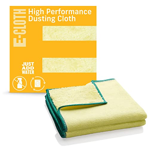 E-Cloth High Performance Dusting Cloth - Reusable Microfiber Cleaning Cloths, Dual-Sided, Washable, For Home, Kitchen, Glass, Wood & Granite, Streak Free Cleaning Supplies - 2 Pack - size: 2 Pack - Yellow