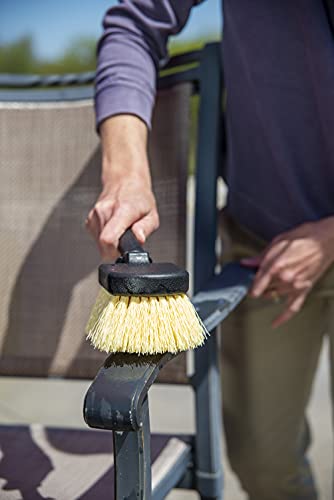 Harper 37518100 Deck/Patio Cleaning Set with 60 in. Handle Deck Brush, Heavy Duty Corn Broom, Scrubbing Brush and Long Reach Scrubbing Brush - style: Deck/Patio Cleaning Set