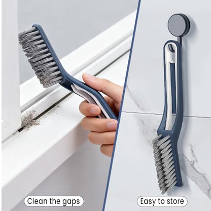 2Pcs Hard Bristle Crevice Cleaning Brush Crevice Brush Set Multifunctional Gap Cleaning Brush Cleaning Tools for Household Use, Home, Kitchen, Bathroom, Window, Vehicle, Faucets, Toilet
