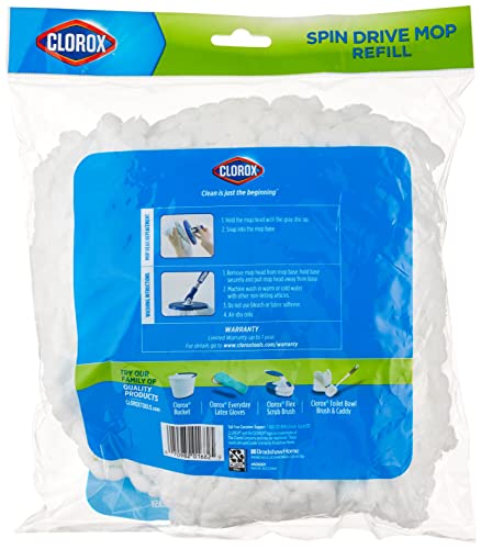 Clorox Refill for Spin Dry Mop, White (Pack of 12) - size: 12-Pack