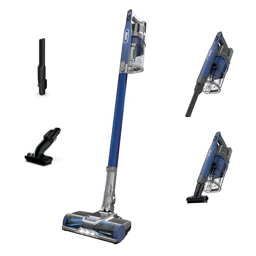 Shark Cordless Vacuum Cleaner with HEPA Filter, Lightweight, Portable, Rechargeable, Powerful Pet Hair Pickup, Removable Handheld, Crevice Tool, Dusting Brush, 50-min Runtime, Blue, IZ363HT - style: Pet Premium (50 min)