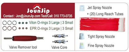 JOUNJIP Refillable Non Aerosol Compressed-Air Spray Bottle- Pressurized Sprayer, Aluminum Can Sprayer for Automotive, Cleaning and Lubrication- 16 oz (Empty Bottle), NOT an Air Duster