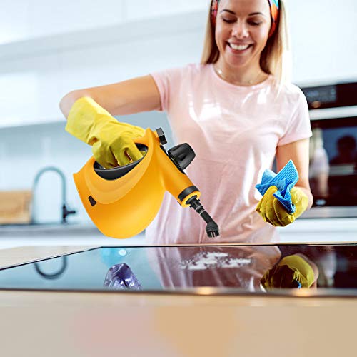 Handheld Steam Cleaner, Pressurized Multi-Surface Steam Cleaner with 11pcs Accessories, Chemical Free Multi-Purpose Steam Cleaners for Home Use, Steamer for Cleaning Floor, Tile, Windows, Couch, Grout