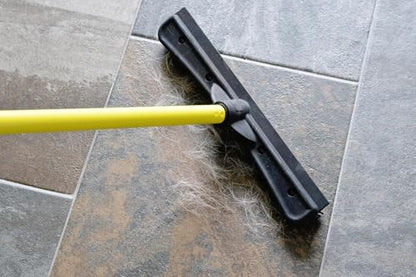FURemover Pet Hair Removal Rubber Broom, 58" Telescopic Handle with Cloth - color: Furemover Original Broom With Cloth