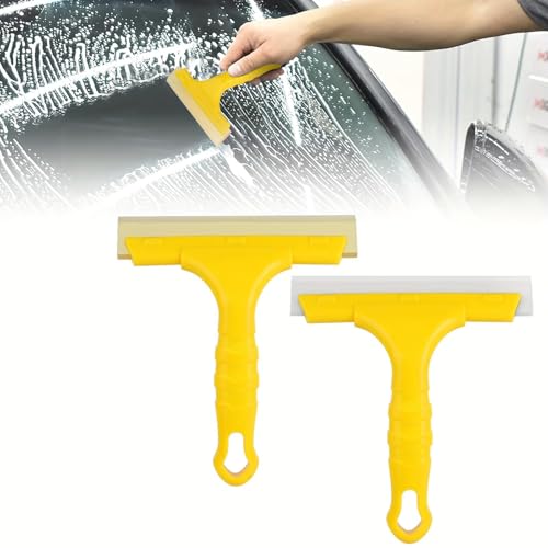 2 PCS Silicone Squeegee, Water Wiper Car Window Water Blade Multi-Function Silicone Scraper for Car Windshield Window Mirror Glass Door