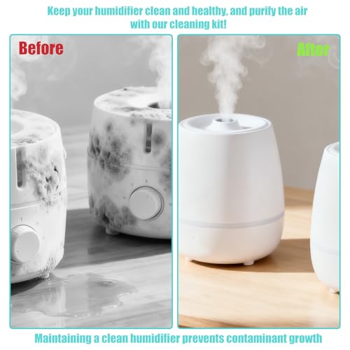13pcs Humidifier Cleaning Brush Set, Mini Detail Cleaning Brushes Small Cleaner Kit Tool for Household Humidifiers Keyboards Tiles Bottles & Tight Spaces