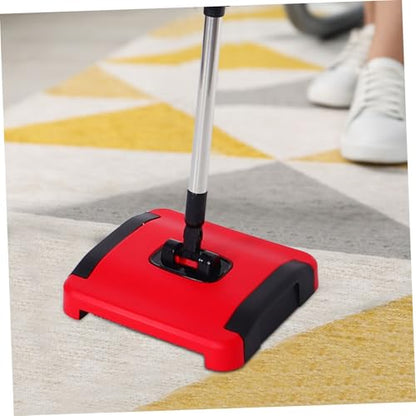 STOBAZA Carpet Sweeper for Pet Hair and Debris Removal Manual Non-Electric with Ergonomic Handle Efficient Multi-Surface Cleaning Tool for Home and Office
