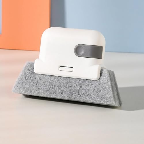 Window Groove Cleaning Brush, Handheld Track Cleaner Tool, Multi-Purpose Gap Scrubber for Sliding Door, Shower Track, Kitchen, Bathroom, Home Cleaning