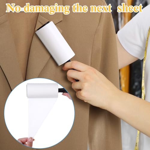 FoldTier 2700 Sheets Lint Rollers for Pet Hair Extra Sticky Portable Lint Remover Brush Roller with 10 Handles 30 Refills Pet Hair Remover for Couch, Clothes Furniture and Carpet Dog Cat