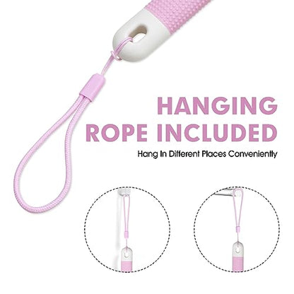 Backski Body Scrubber Anti Slip for Shower,Shower Brush Long Handle with Stiff and Soft Bristles,Body Wash Exfoliating Back Scrubber for Bath or Dry Brushing Body Brush(Pink) - color: Pink