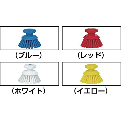 3 3/4 in W Scrub Brush, Stiff, 3 in L Handle, 3 3/4 in L Brush, White, Plastic, 5 in L Overall - 1 Each - color: White