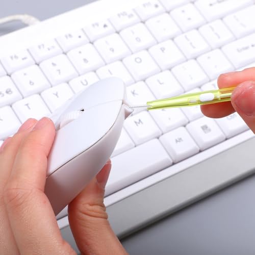 10Pcs Cell Phone Cleaning Kit, Dual Head Anti-Clogging Nylon Brushes Hook Cleaner, Multifunction Mini Cleaning Kits for 17 Pro Max Charging Port, Speaker, Earphone, Tablet, Camera, Keyboard, Yellow