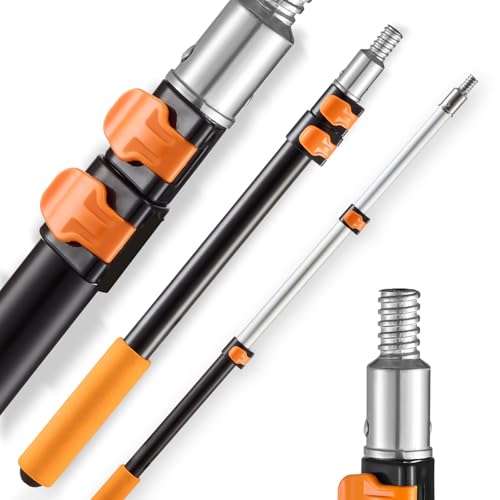 VEVOR Telescopic Extension Pole, 2-4 FT Multi-Purpose Extendable Pole, Sturdy Aluminum Alloy Paint Pole Extension with Flip-Lock Design, High Reach Roller Stick for Painting, Dusting and Cleaning - style: 2-4 FT