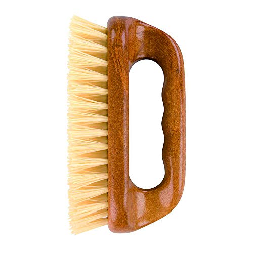 Elliott Wood Effect Scrubbing Brush, Strong and Durable Scrub Brush with Easy Grip Handle and Synthetic Fibres, Perfect for Indoor and Outdoor Cleaning on Hard and Soft Surfaces - color: Wood Effect, style: Medium