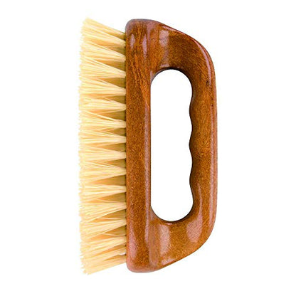 Elliott Wood Effect Scrubbing Brush, Strong and Durable Scrub Brush with Easy Grip Handle and Synthetic Fibres, Perfect for Indoor and Outdoor Cleaning on Hard and Soft Surfaces - color: Wood Effect, style: Medium