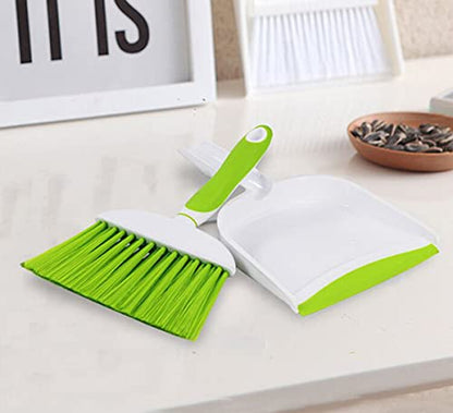 Mini Broom and Dustpan Set-Mini Whisk Set for Desk, Housekeeping, Office, Kitchen, Pet Nest, etc.,Daily Cleaning Necessity Plastic Mini Dustpan Set (Blue) - color: Blue